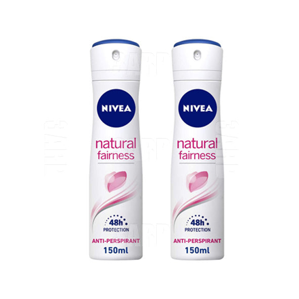 Nivea Spray for Women Natural Fairness 150ml - Pack of 2