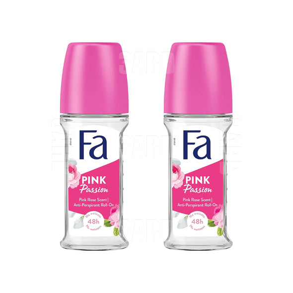 FA Roll on Pink Passion Deodorant for Women 50ml - Pack of 2