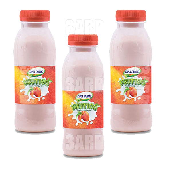 Dina Farms Peach Yogurt Drink 250ml - Pack of 3