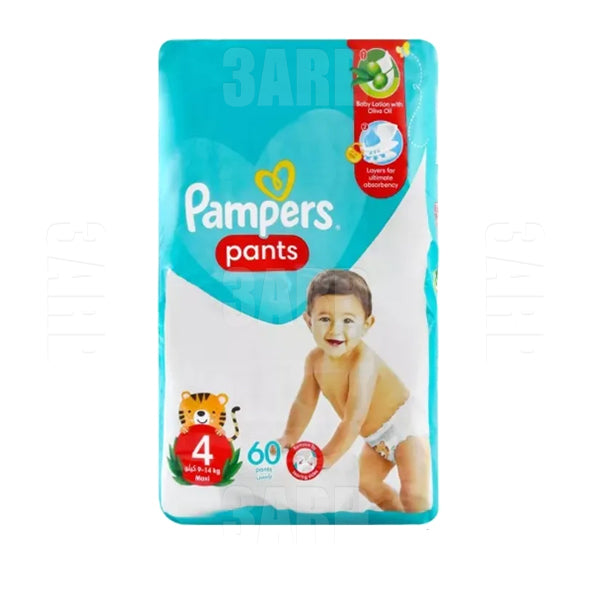 Pampers Pants Size 4 (9-14 Kg) 60 pcs - Pack of 1