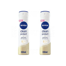 Load image into Gallery viewer, Nivea Spray for Women Clean Protect Pure Alum 150ml - Pack of 2

