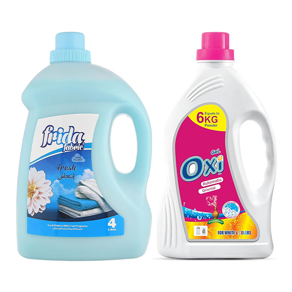 اوكسي جل اوتوماتيك اورينتال ۳لتر + فريدا معطر الأقمشة انتعاش ٤لتر