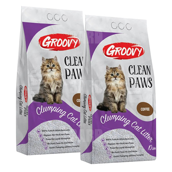 Groovy Cat Litter Coffee 10L - Pack of 2
