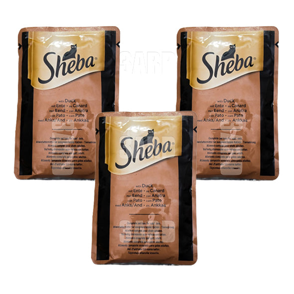 Sheba Wet Food Cat Duck 85g - Pack of 3