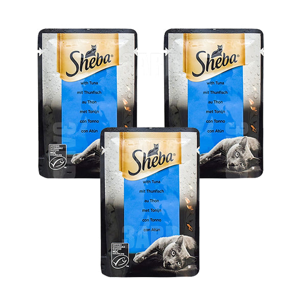 Sheba Wet Food Cat Tuna 50g - Pack of 3