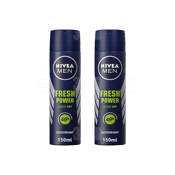 Nivea Spray for Men Fresh Power 150ml - Pack of 2