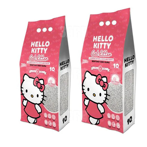 Hello Kitty Cat Litter Baby Powder 10L - Pack of 2