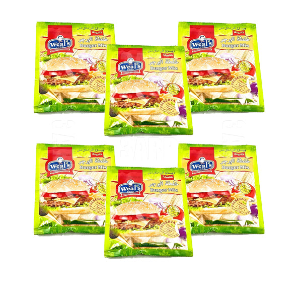 Weal’s Burger Mix 50gm - Pack of 6