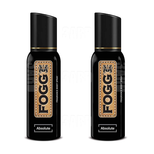 Fogg Perfum Spray Absolute for Men 120ml - Pack of 2