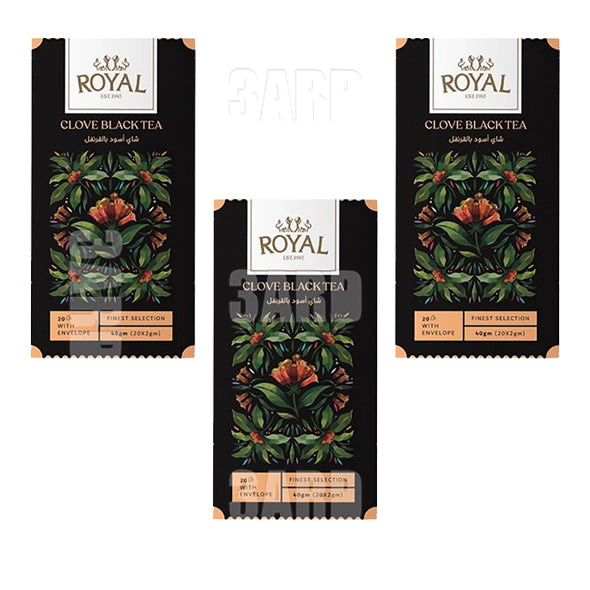 Royal Black Tea with Clove 20 Bags - Pack of 3