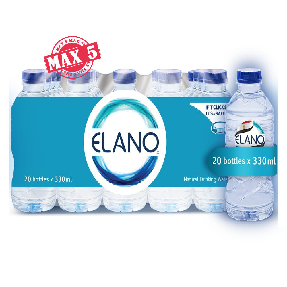 Elano Natural Drinking Water 330ml - Pack of 20