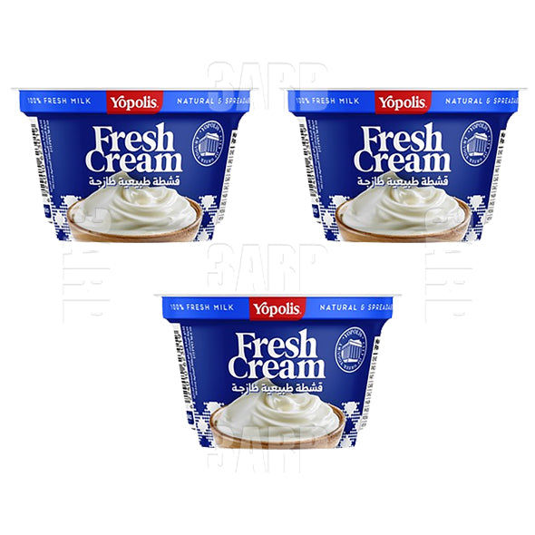 Yopolis Fresh Cream 150g - Pack of 3