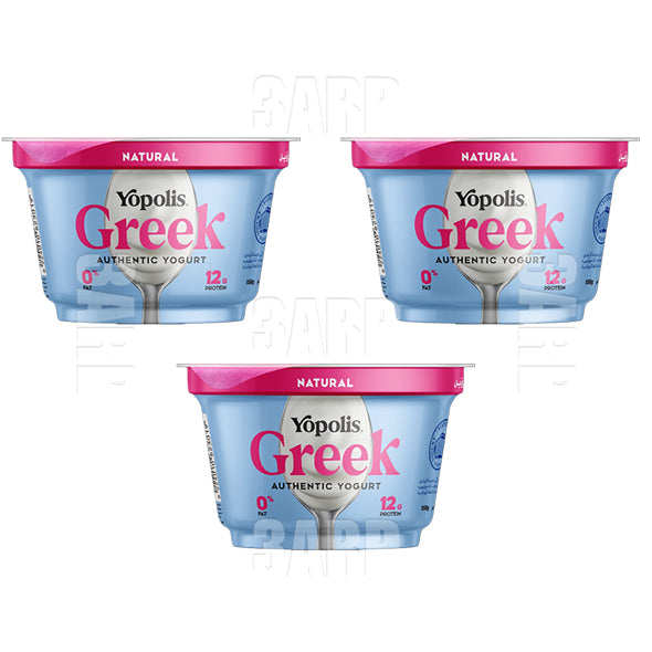 Yopolis Greek Yogurt 0% Fat 150g - Pack of 3