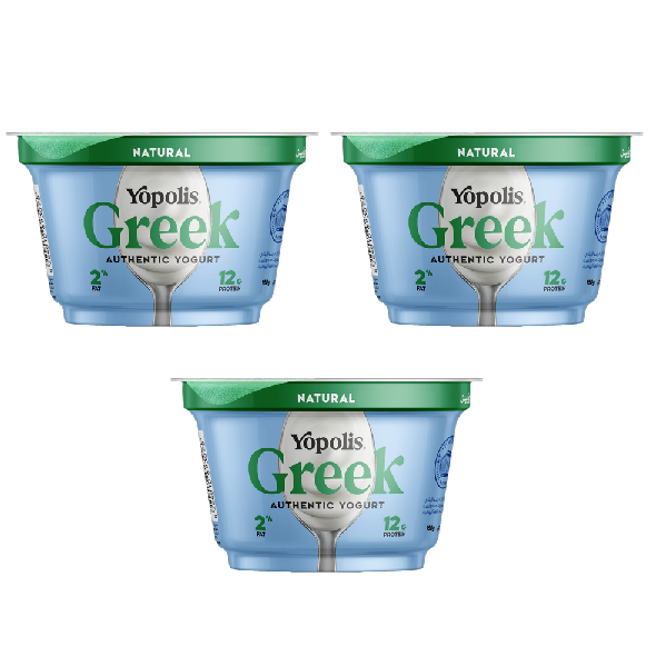 Yopolis Greek Yogurt 2% Fat 150g - Pack of 3