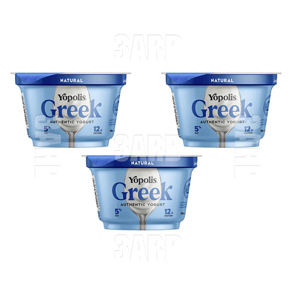 Yopolis Greek Yogurt 5% Fat 150g - Pack of 3