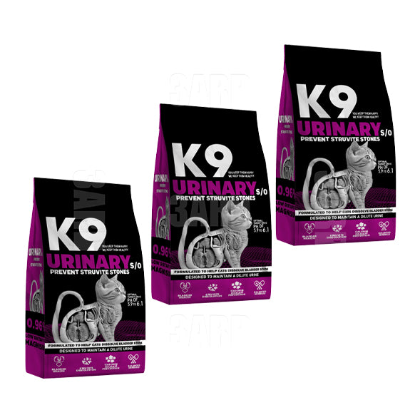 K9 Dry Food Cat Urinary S/o 500g - Pack of 3