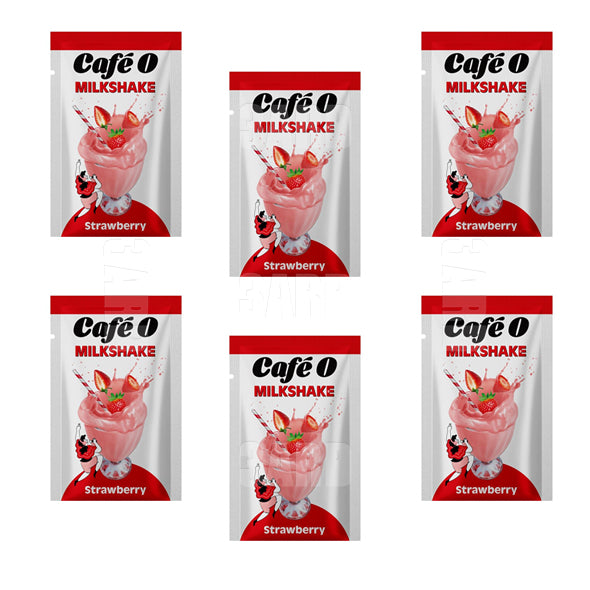Cafe O Strawberry Milkshake 31g - Pack of 6
