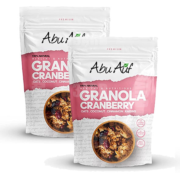 Abu Auf Granola Cranberries 400g - Pack of 2