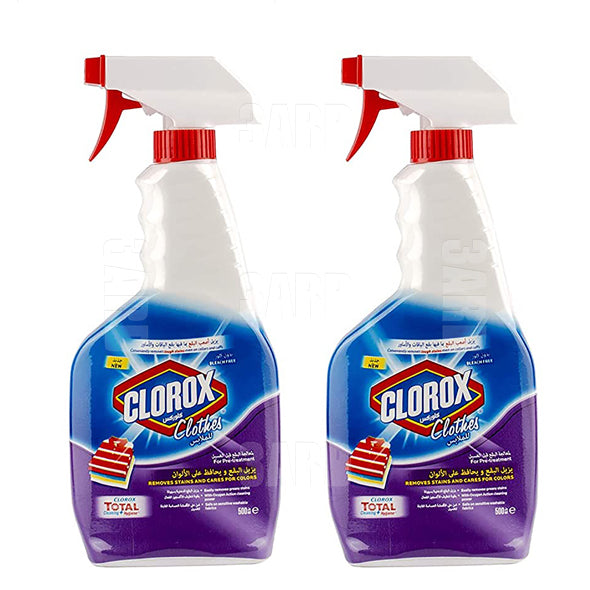 Clorox Clothes Stain Remover & Color Booster Spray 500ml - Pack of 2
