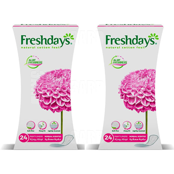 Freshdays Pantyliners Scented 24 Pads - Pack of 2