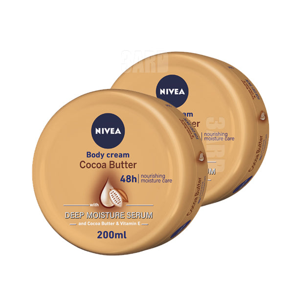 Nivea Soft Cream for Skin Cocoa Butter 200ml - Pack of 2