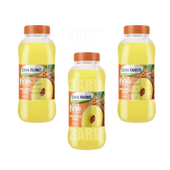 Dina Farms Pineapple Juice 250ml - Pack of 3