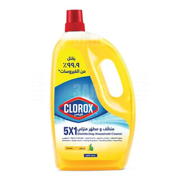 Clorox 5x1 Disinfecting Household Cleaner Lemon 3L - Pack of 1
