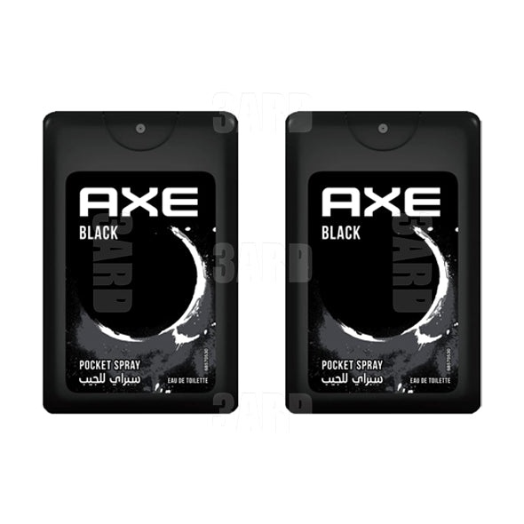 Axe Pocket For Men Black 17ml - Pack of 2