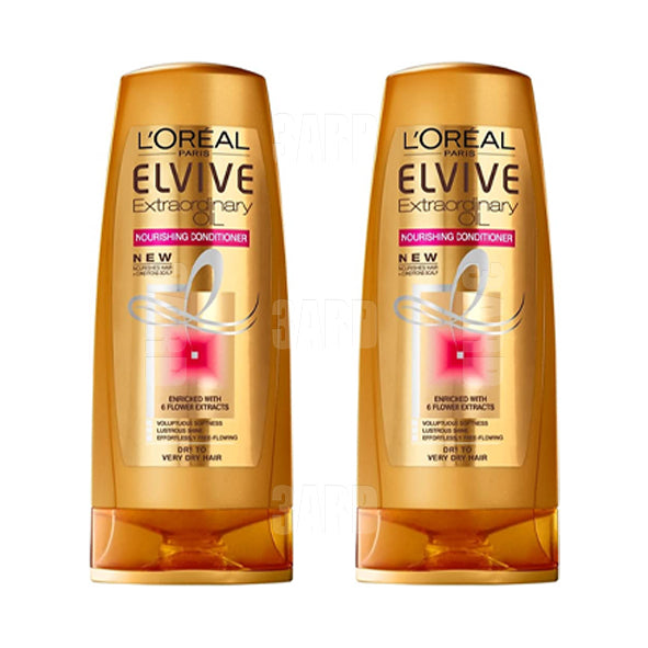 Loreal Elvive Hair Conditioner Extraordinary Oil Gold 400ml - Pack of 2