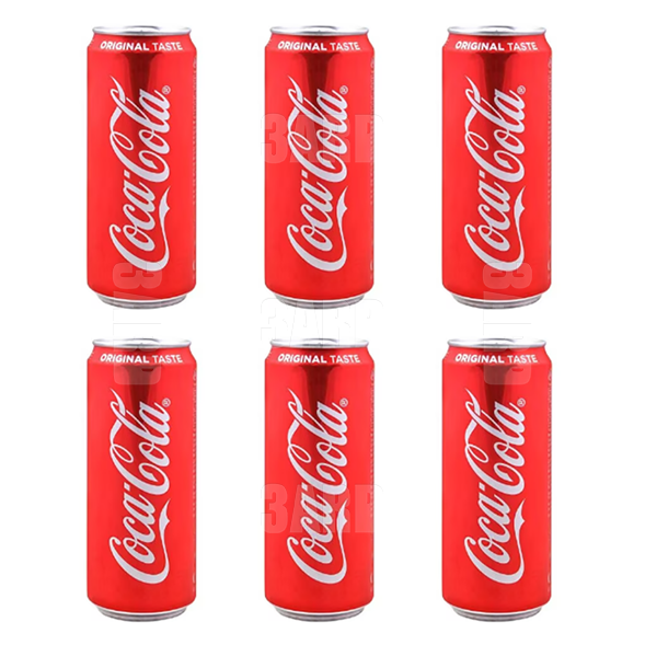 CocaCola Can 300ml - Pack of 6