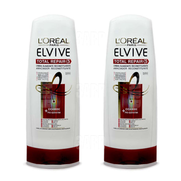 Loreal Elvive Hair Conditioner Total Repair White 400ml - Pack of 2