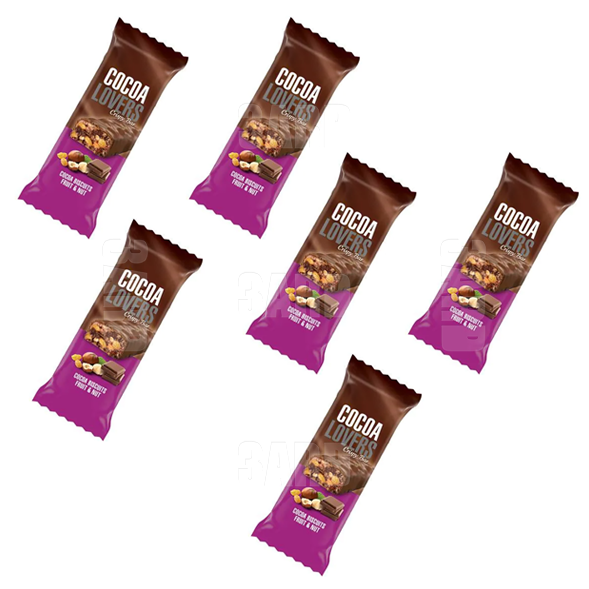 Cocoa Lovers Biscuits Fruits & Nuts 45g - Pack of 6