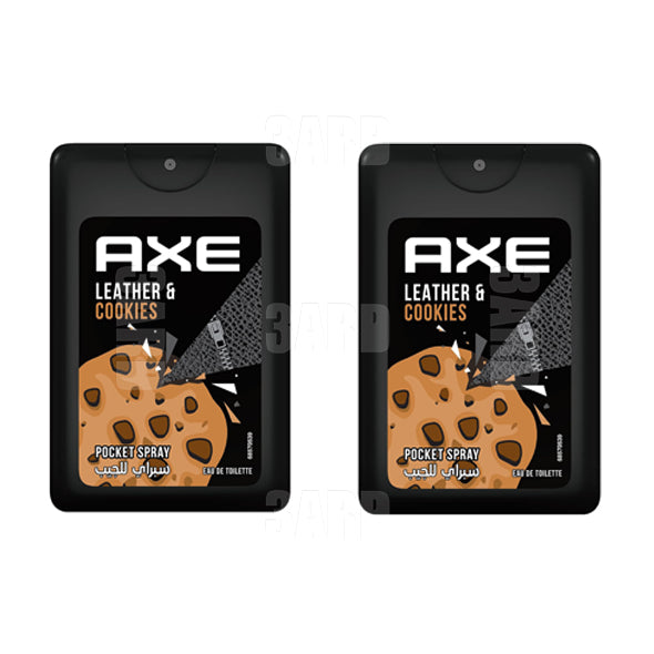 Axe Pocket For Men Leather & Cookies 17ml - Pack of 2