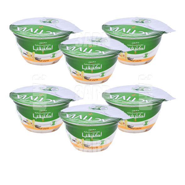 Danone Activia Vanilla Yogurt 120g - Pack of 6