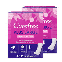 Load image into Gallery viewer, Carefree Large Light Scent 48 Pantyliners - Pack of 2
