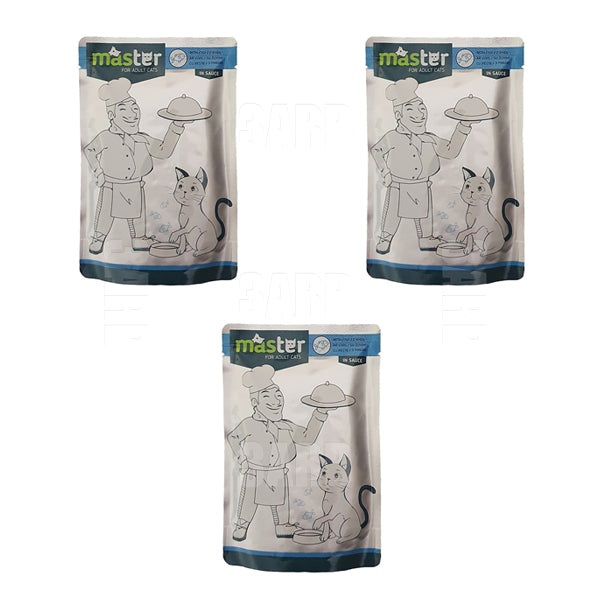 Master Cat Adult Wet Food Fish 80g - Pack of 3