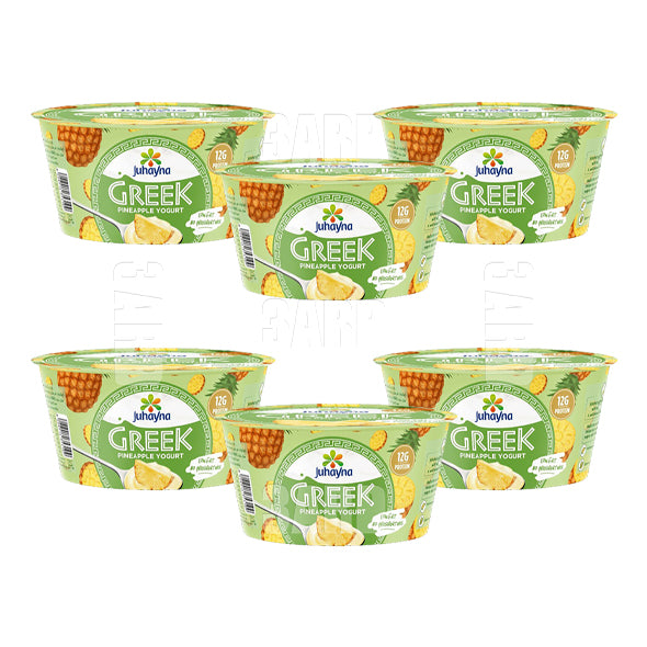 Juhayna Greek Yogurt with Pineapple 180g - Pack of 6