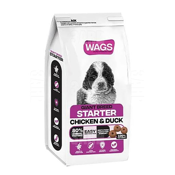Wags Giant Breed Starter Chicken & Duck 18K - Pack of 1