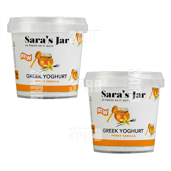Sara's Jar Vanilla Greek Yogurt 170g - Pack of 2