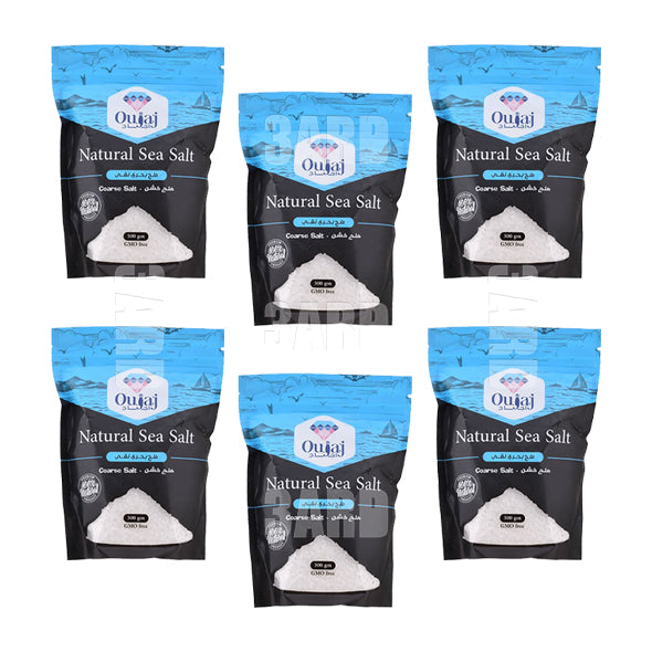 Oujaj Natural Sea Salt 500g - Pack of 6