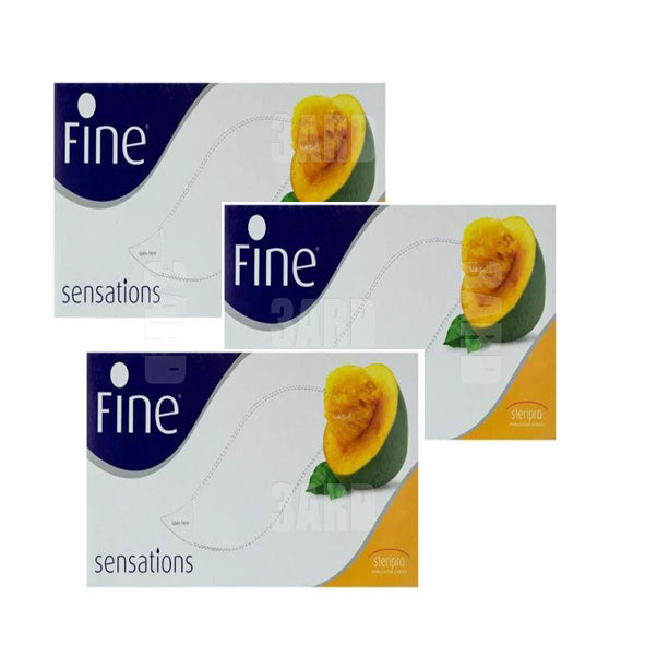 Fine Tissues Mango Scent 600 Tissues - Pack of 3