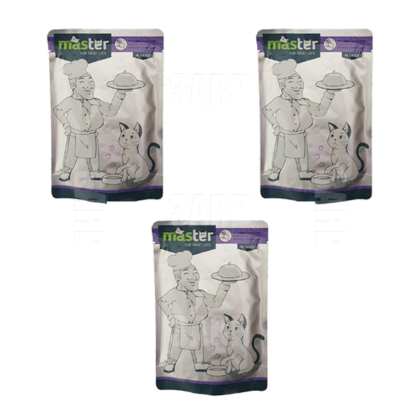 Master Cat Adult Wet Food Rabbit 80g - Pack of 3
