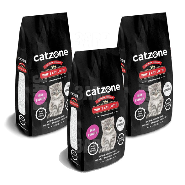 Cat Zone Cat Litter Baby Powder 6L - Pack of 3