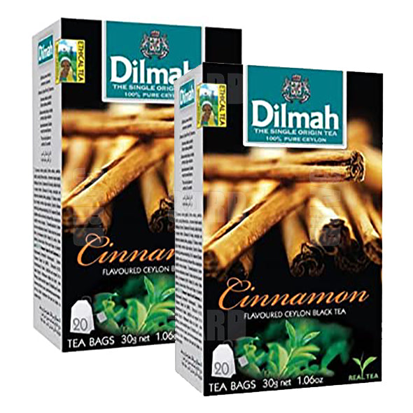 Dilmah Cinnamon Flavoured Tea 20 Teabags - Pack of 2