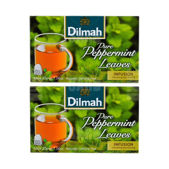 Dilmah Pure Peppermint 20 Teabags - Pack of 2