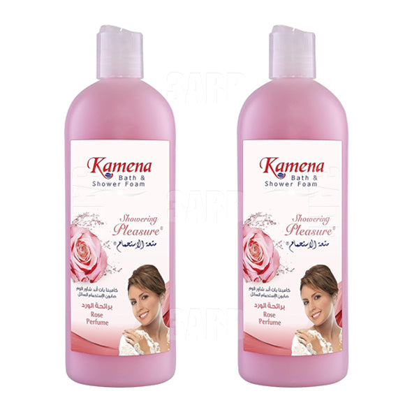 Kamena Bath & Shower Foam Rose 750ml - Pack of 2