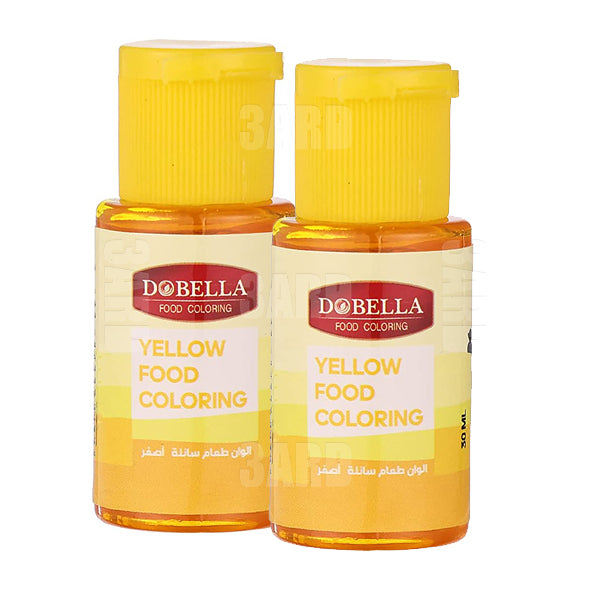 Dobella Food Coloring Yellow 30ml - Pack of 2