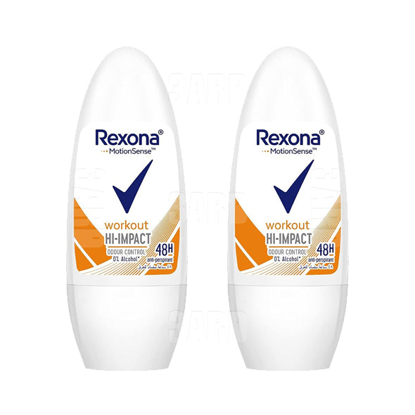 Rexona Workout Anti Perspirant Roll 50ml - Pack of 2