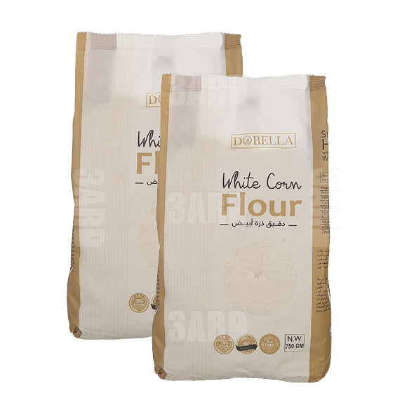Dobella White Corn Flour 750g - Pack of 2