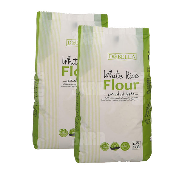 Dobella White Rice Flour 1kg - Pack of 2